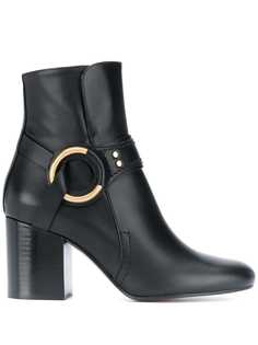 Chloé ботильоны с круглой пряжкой Chloe