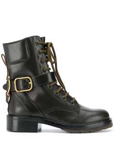 Chloé ботинки на шнуровке Chloe