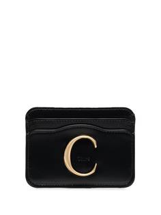 Chloé картхолдер с металлическим логотипом