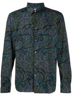 PS Paul Smith рубашка с заостренным воротником и абстрактным принтом