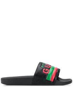 Gucci шлепанцы с принтом Original Gucci