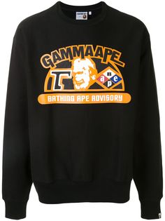A BATHING APE® толстовка Gamma Ape с круглым вырезом