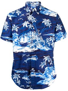 Polo Ralph Lauren рубашка с гавайским принтом