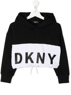 Dkny Kids худи в стиле колор-блок с логотипом