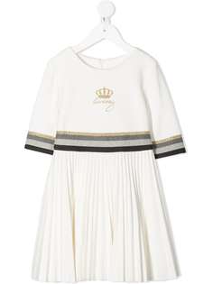 Lapin House платье с принтом и плиссировкой