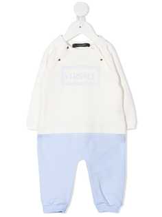 Versace Kids ромпер в стиле колор-блок с принтом 90s Vintage Logo