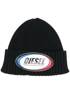 Diesel шапка бини с нашивкой-логотипом