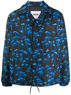 MSGM куртка-рубашка с принтом