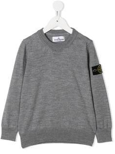 Stone Island Junior джемпер с нашивкой-логотипом