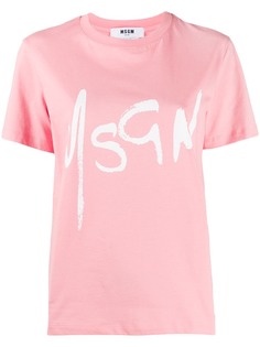 MSGM футболка с логотипом