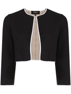 Paule Ka укороченный жакет с контрастной окантовкой