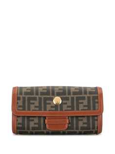 Fendi Pre-Owned клатч с узором Zucca
