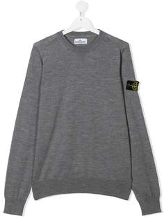 Stone Island Junior джемпер с нашивкой-логотипом