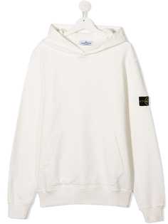 Stone Island Junior худи с нашивкой-логотипом