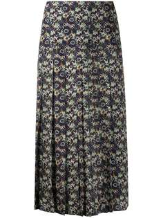 Victoria Beckham плиссированная юбка с цветочным принтом