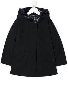 Woolrich Kids пуховик на молнии с капюшоном