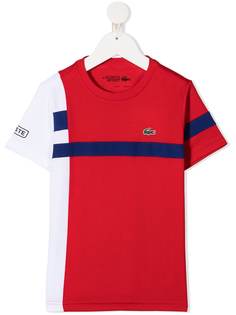 Lacoste Kids футболка в стиле колор-блок