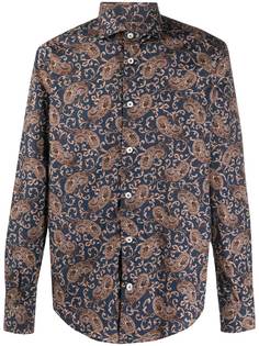 Eleventy рубашка с длинными рукавами и принтом пейсли
