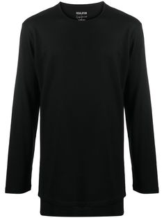 Yohji Yamamoto футболка оверсайз с длинными рукавами