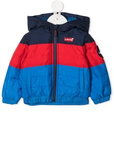 Levis Kids куртка в стиле колор-блок с капюшоном