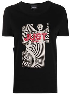 Just Cavalli футболка с графичным логотипом