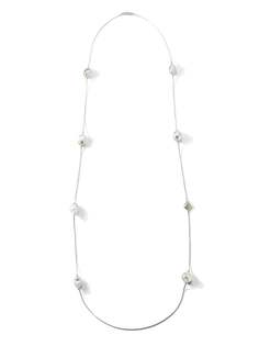 Mizuki золотое колье с жемчугом и бриллиантами