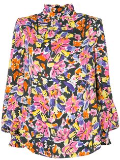 Rebecca Vallance блузка с длинными рукавами и цветочным принтом