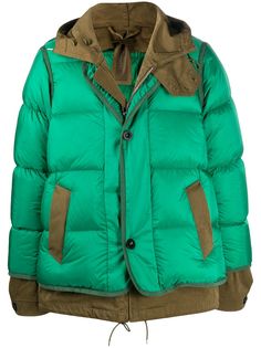 Sacai непромокаемый пуховик