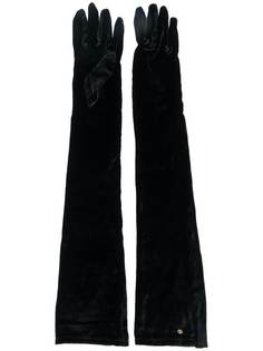 Gucci перчатки из ткани кади с логотипом Double G