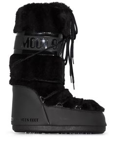 Moon Boot дутые сапоги с искусственным мехом