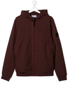 Stone Island Junior худи с длинными рукавами и нашивкой-логотипом