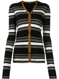 Joseph кашемировый кардиган в полоску
