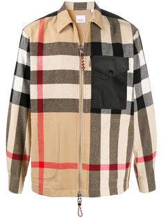 Burberry куртка-рубашка в клетку