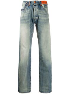 Heron Preston джинсы прямого кроя с эффектом потертости