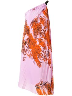 Christian Dior платье с плиссировкой и принтом