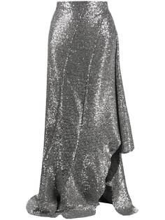 AMI Paris юбка асимметричного кроя с оборками