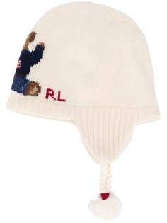 Ralph Lauren Kids шапка бини вязки интарсия с принтом