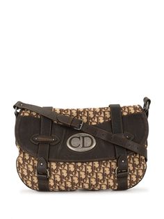 Christian Dior сумка через плечо Vintage Traveler с узором Trotter