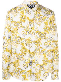 Versace Jeans Couture рубашка с принтом Logo Baroque
