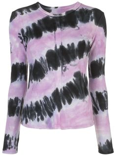 Proenza Schouler White Label футболка с длинными рукавами и принтом тай-дай