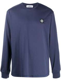 Stone Island футболка с нашивкой