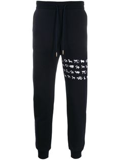 Thom Browne спортивные брюки с полосками Animal 4-Bar