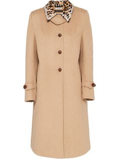 Miu Miu длинное велюровое пальто
