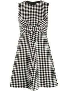 RED Valentino платье в клетку с бантом