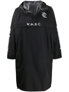 White Mountaineering длинная парка с логотипом