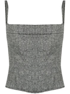 Dsquared2 приталенный трикотажный топ