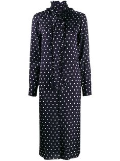 Plan C платье-рубашка в горох