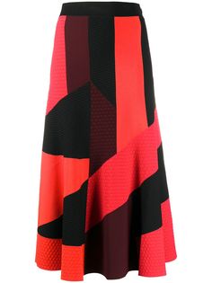 Alexander McQueen юбка миди со вставками
