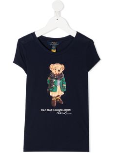 Ralph Lauren Kids футболка Scarf Bear с короткими рукавами