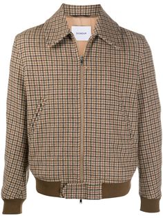 Dondup твидовый бомбер в клетку